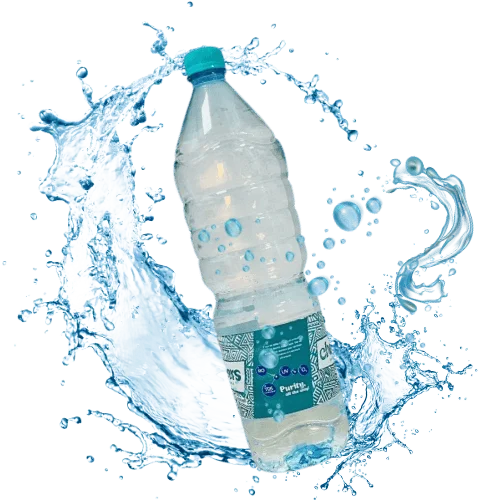 Water Bottle With Flow of water